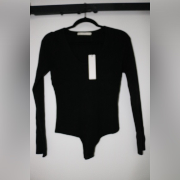 NWT- One Grey Day Fica Bodysuit in Black- Size Large - Picture 2 of 9